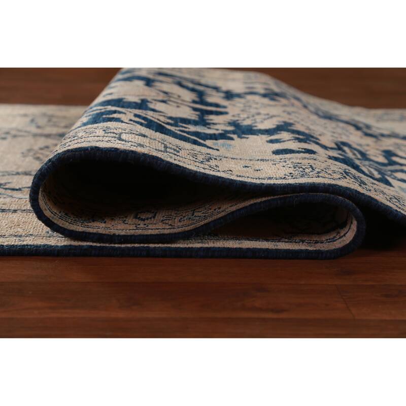 Vegetable Dye Ziegler Oriental Runner Rug Handmade Wool Carpet - 3'2"x 13'3"