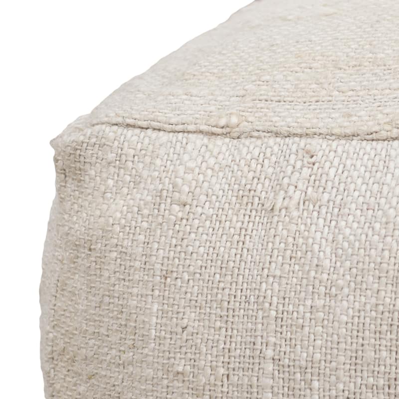 Villa by Classic Home Halter 22" Woven Jute Pouf