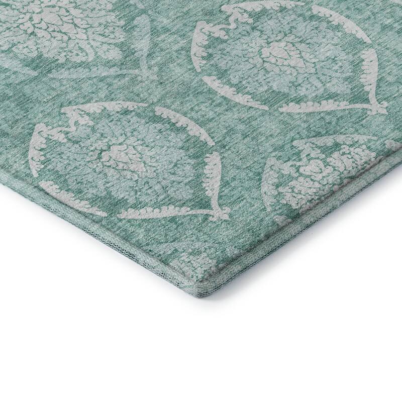Premium Washable Super Soft Damask Imprints Mayfield Rug