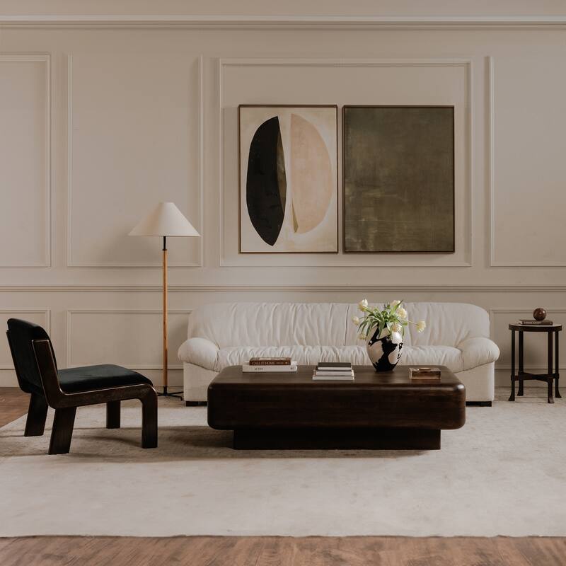 NADAAL STUDIOS Miren Framed Painting, Abstract Acrylic on Canvas with Solid Wood Frame