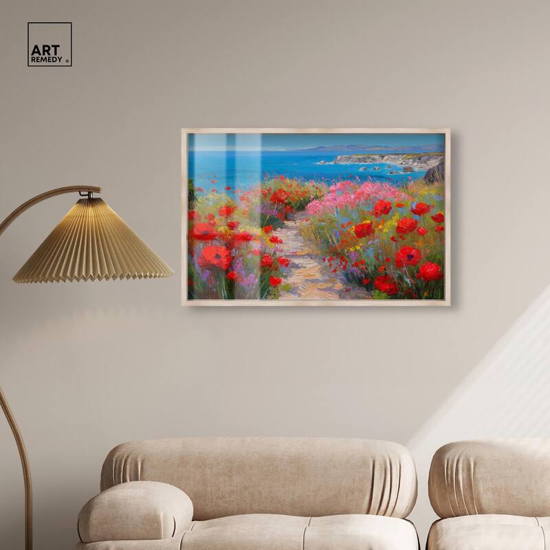 Ocean View Bloom I Shadowbox by Art Remedy