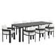 preview thumbnail 6 of 17, Tahoe 9-Piece Outdoor Patio Aluminum Dining Set With Extendable Table by Modway