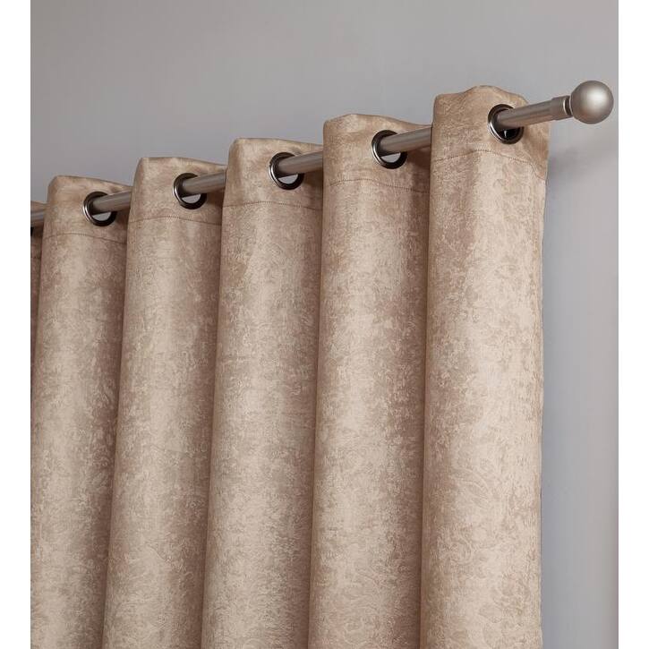 Gracewood Hollow Plakalo Embossed Thermal-weaved Blackout Grommet Drapery Curtains