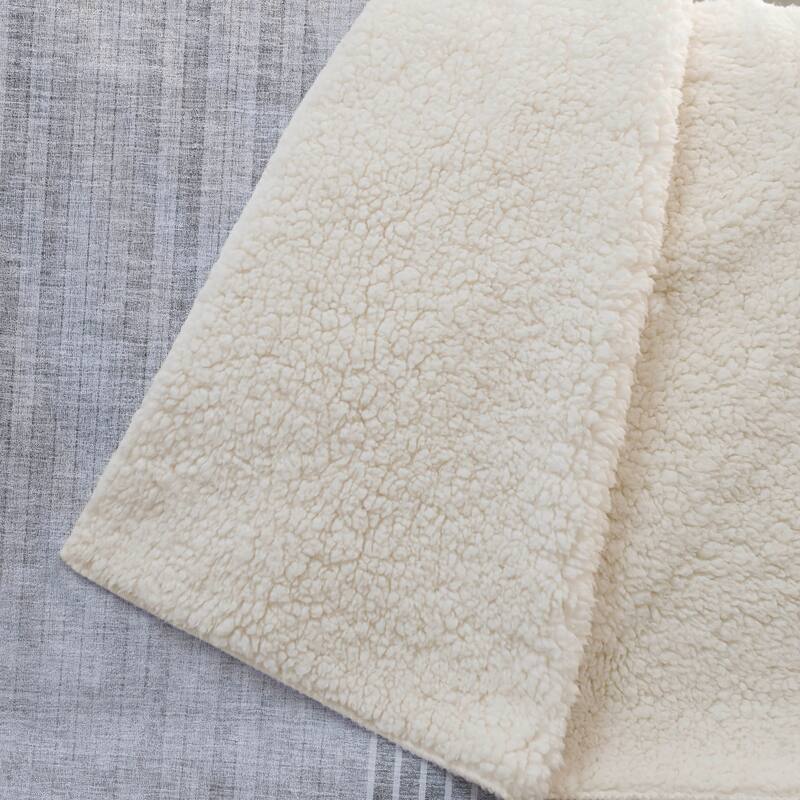 Premium Machine Washable Casual Geo Sherpa Throw Blanket