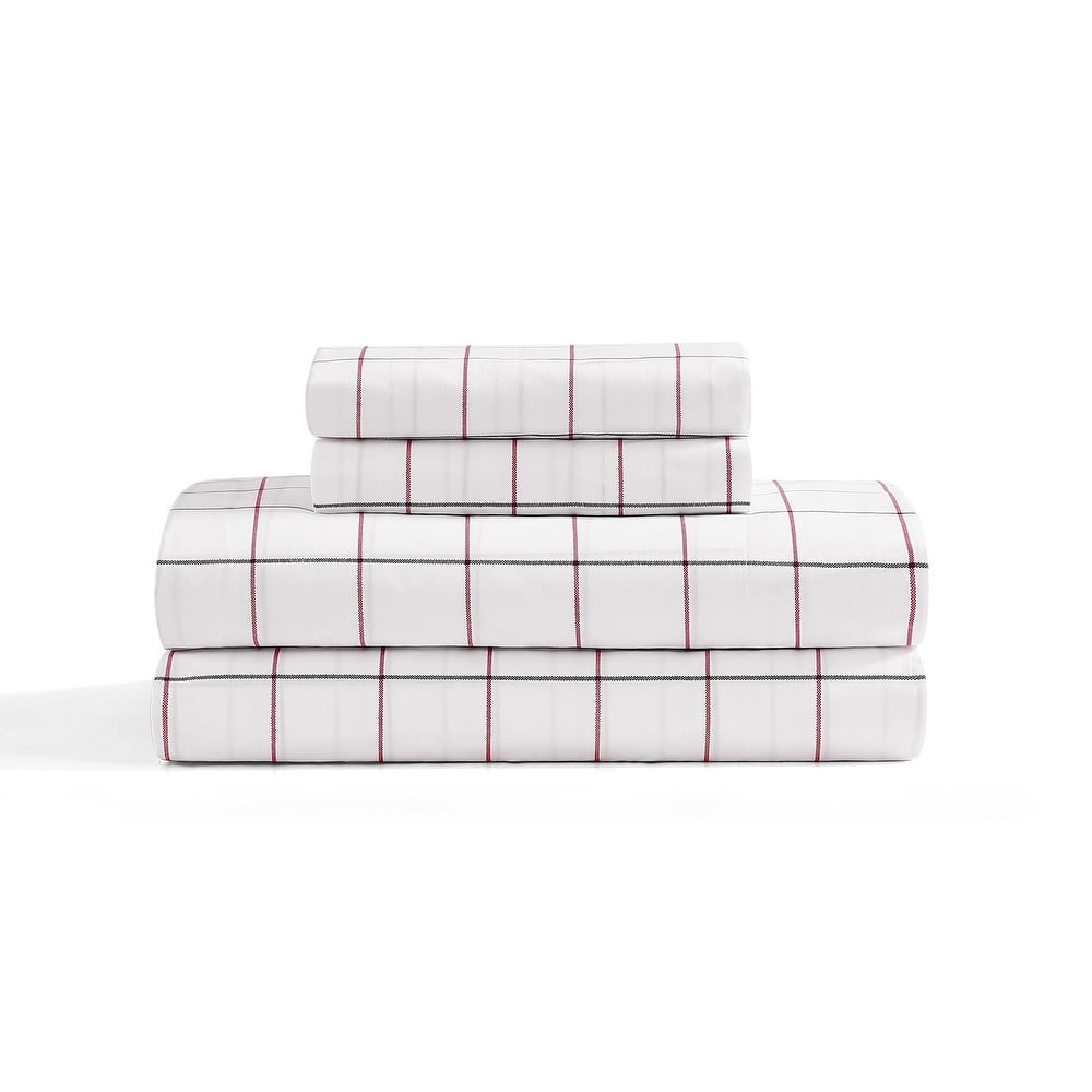 Tommy Hilfiger Printed Cotton Percale Sheet Set