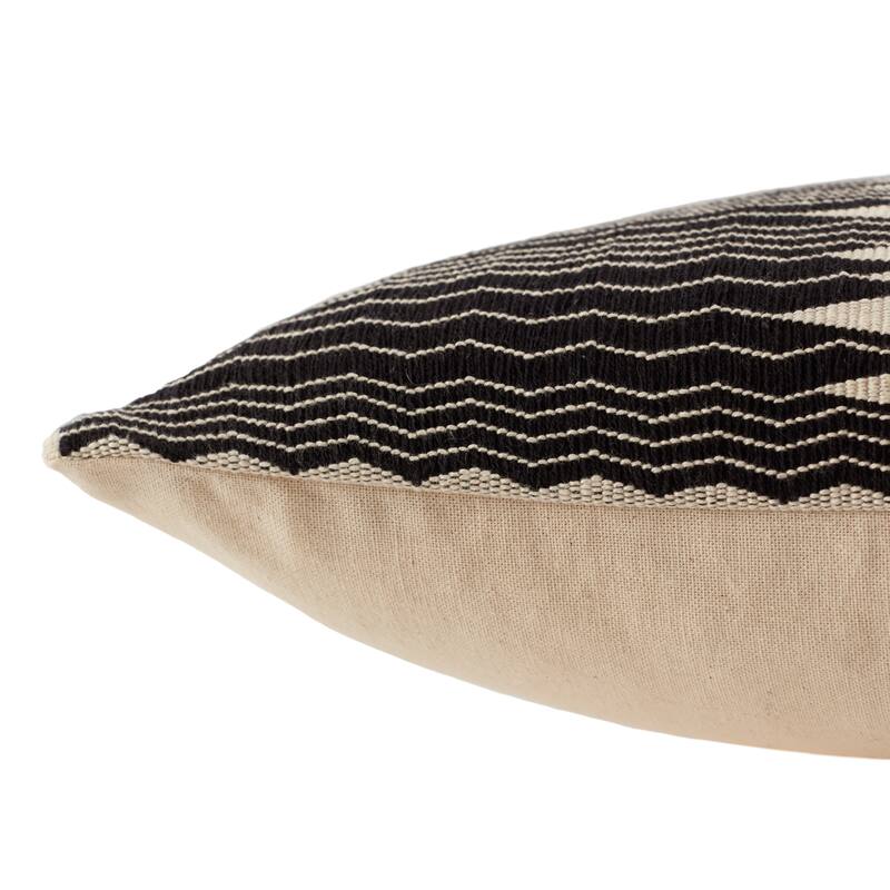 Yuna Black/ Ivory Tribal Pillow