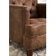 preview thumbnail 13 of 14, Abbyson Tafton Antique Brown Fabric Tufted Club Chair