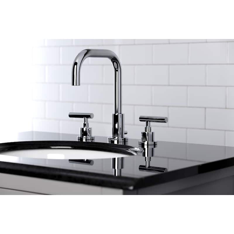 Kingston Brass Manhattan 8 in. Widespread Bathroom Faucet - Polished Chrome