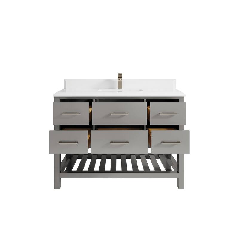 Willow Collections 48 in. W x 22 in. D Parker Single Sink Bathroom Vanity with Countertop