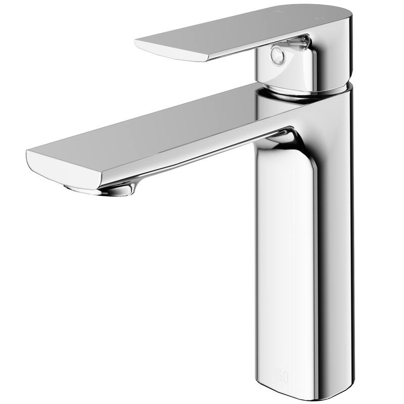 VIGO Davidson 6" H Single Handle Single Hole Bathroom Faucet - Without Extras - Chrome