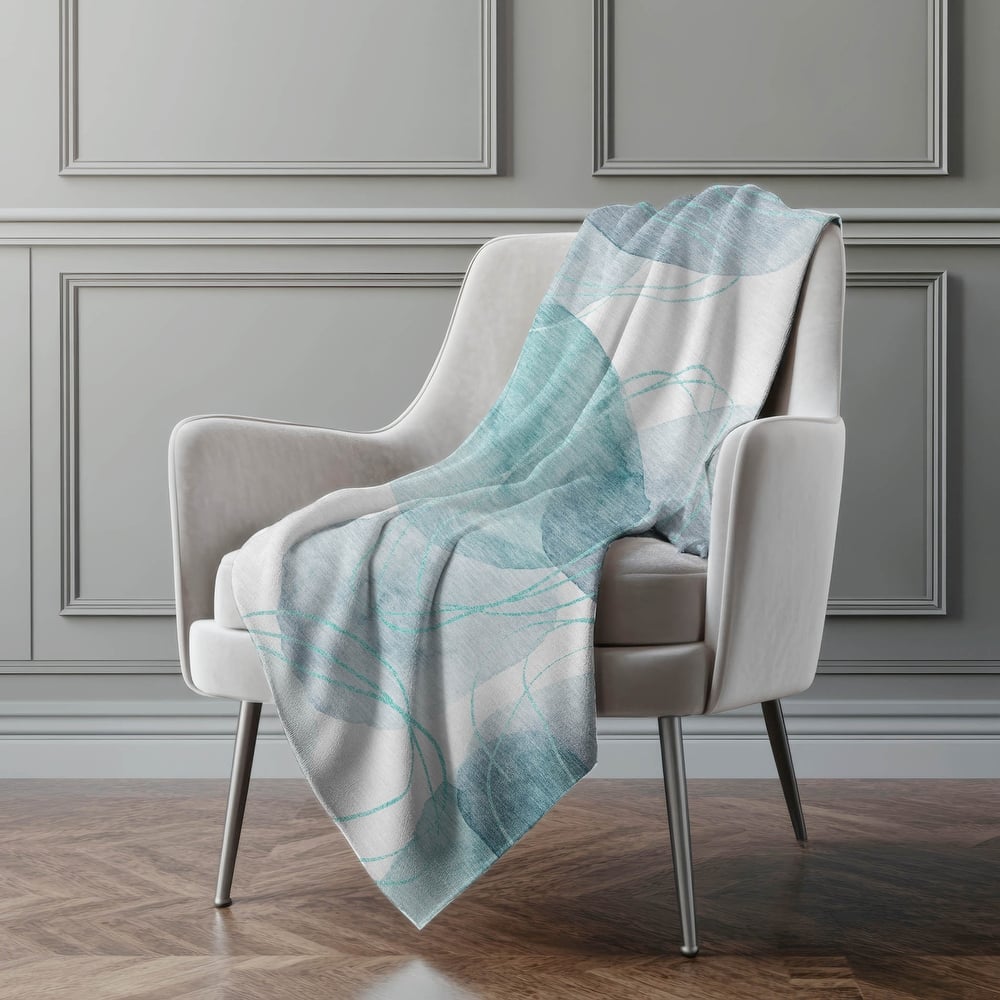 Premium Machine Washable Modern Glam Sherpa Throw Blanket