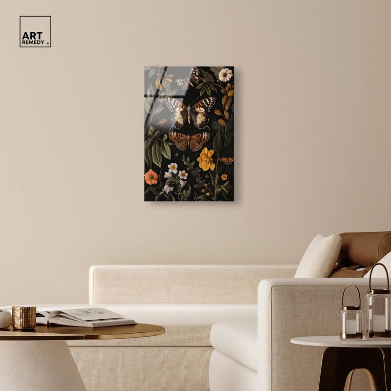 Winged Visitors I Acrylic by Art Remedy, Ready to Hang