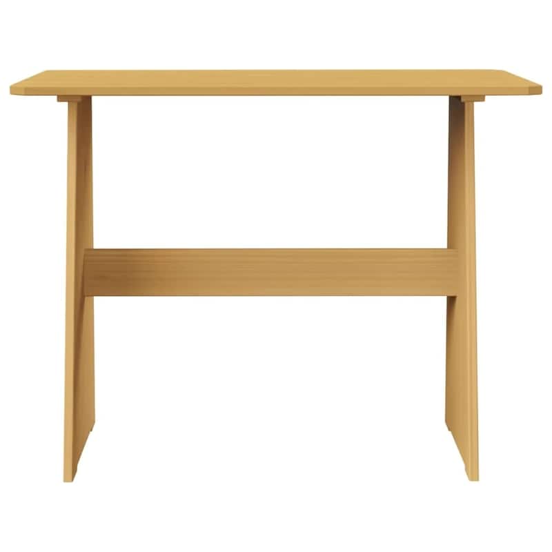 Chapman Farmhouse 3-Piece Solid Pine Wood Dining Set with 2 Benches