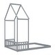 preview thumbnail 37 of 95, House-shaped Roof Headboard Floor Bed without slats