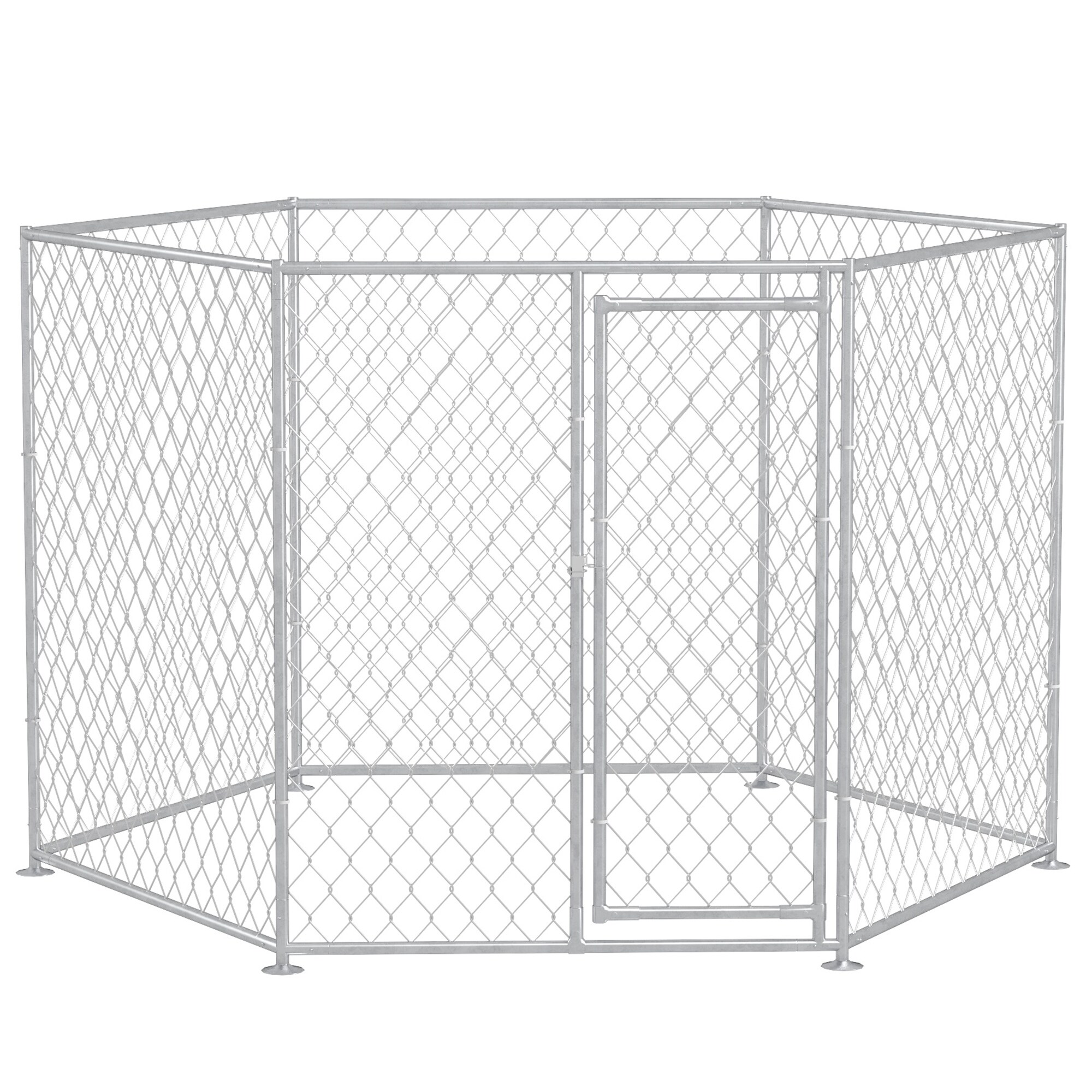9.2' x 8' x 5.6' Dog Kennel, Outdoor Dog Run with Lockable Door