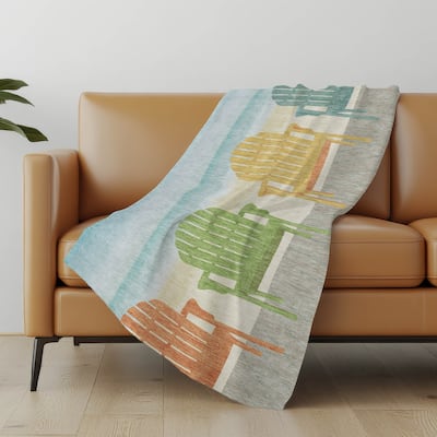 Premium Machine Washable ASB146 Beach Chairs Sherpa Throw Blanket