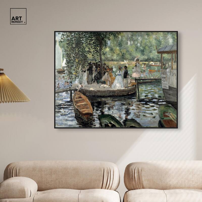 La Grenouillere 1869 Canvas by Art Remedy