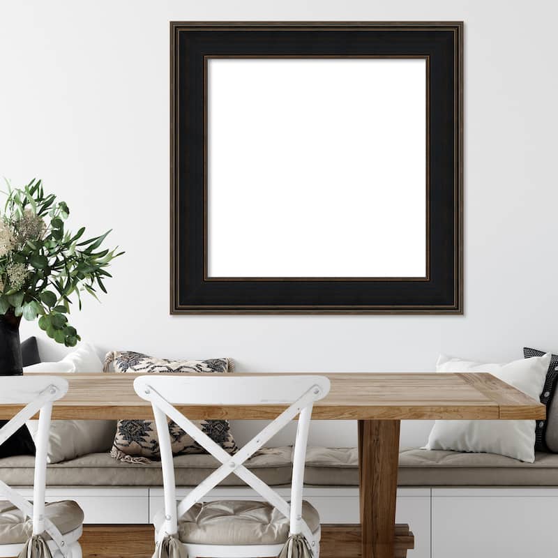 Amanti Art Mezzanine Antique Silver Framed Dry Erase Magnetic Board