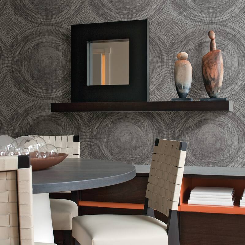 A-Street Prints Lalit Taupe Medallion Wallpaper