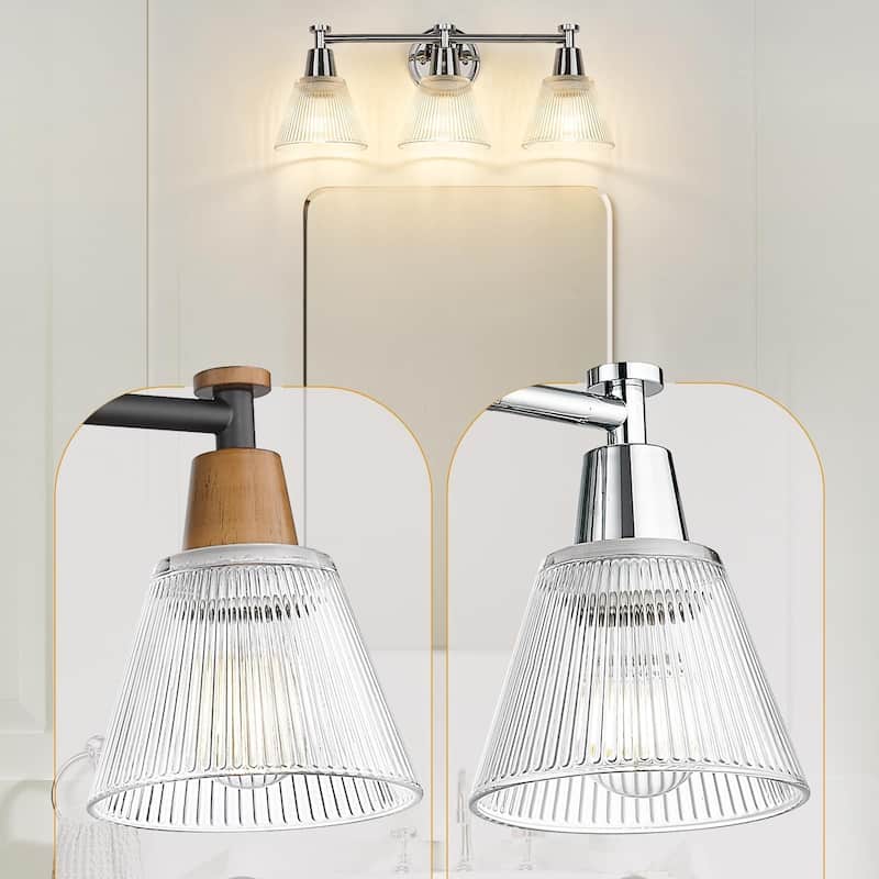 3-Light 22" Farmhouse Bathroom Vanity Light