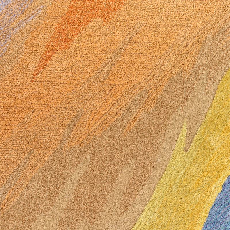 Nourison Prismatic Modern Abstract Sunset Watercolor Area Rug