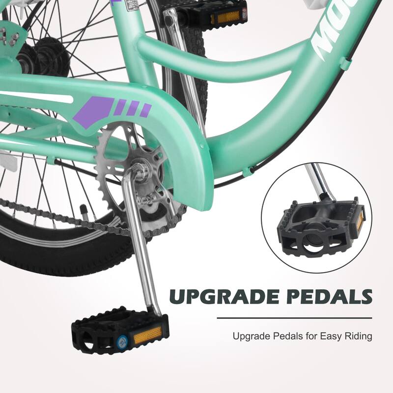 Docred 16" and 24" Tricycle 1-Speed 3 Wheel Trike Bike with Basket