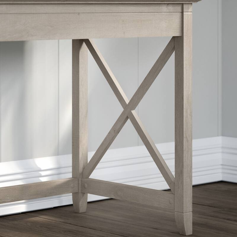 Key West 2 Person Desk Set with Lateral File Cabinet by Bush Furniture