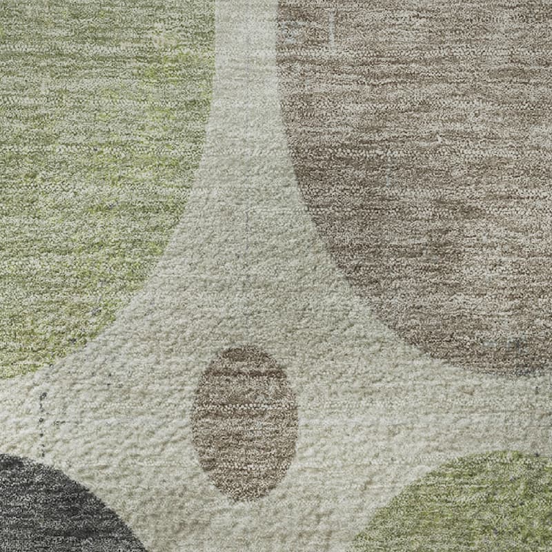 Premium Washable Super Soft Casual Circles Mayfield Rug