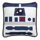preview thumbnail 1 of 3, Lambs & Ivy Star Wars Signature R2D2 White/Blue Decorative Throw Pillow