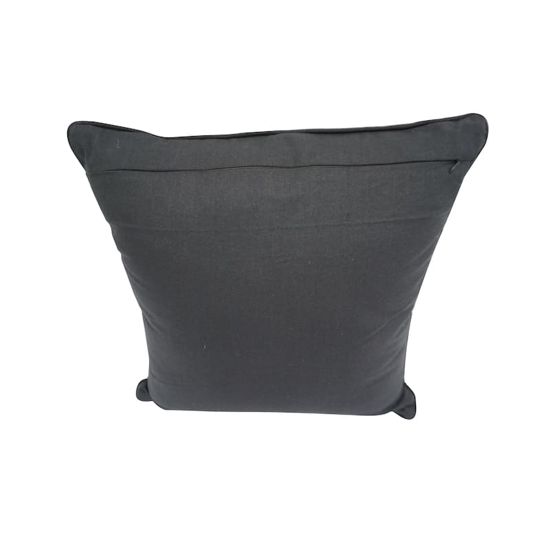 Home&Manor Firestone Vintage Raw Silk Pillow 18'