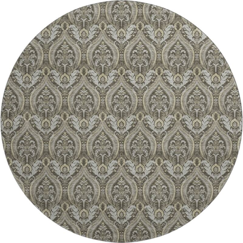 Premium Washable Super Soft Traditional Damask Mayfield Rug