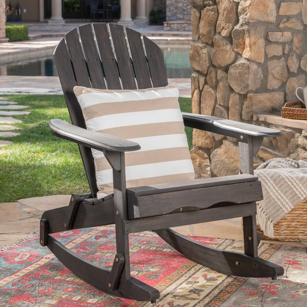 Malibu Outdoor Adirondack Rocking Chair by Christopher Knight Home
