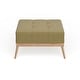 preview thumbnail 24 of 28, Carson Carrington Lund Mid-century Tufted Fabric Square Ottoman Table