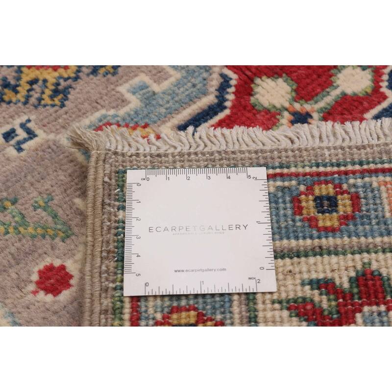ECARPETGALLERY Hand-knotted Uzbek Ghazni Grey Wool Rug - 2'9 x 9'8