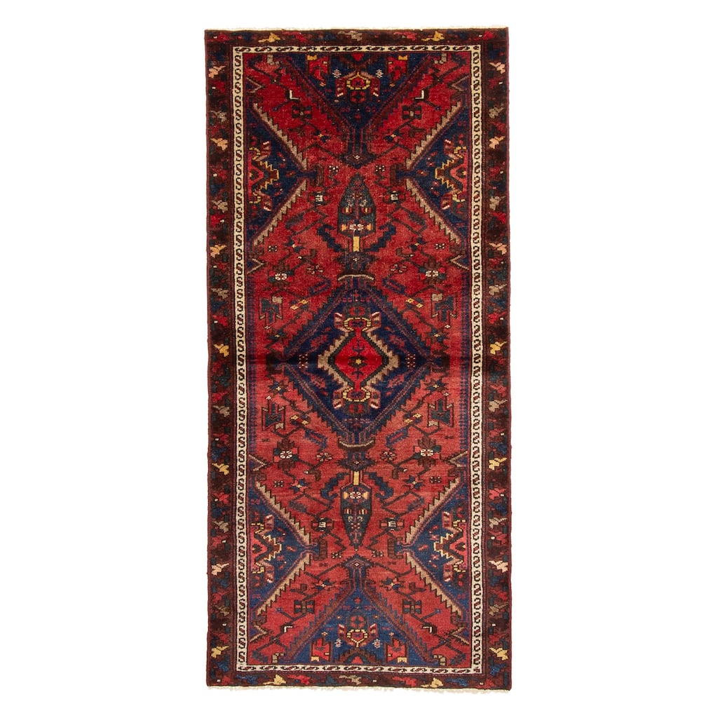 ECARPETGALLERY Hand-knotted Konya Anatolian Red Wool Rug - 3'1 x 6'4