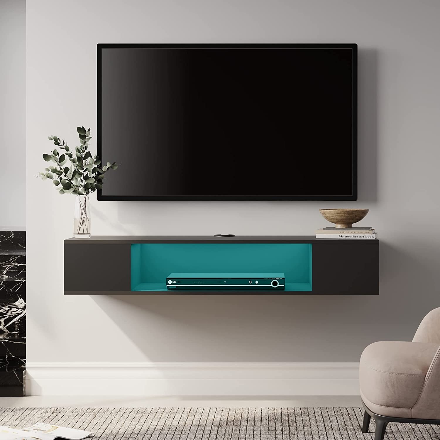 Slim floating tv unit shop