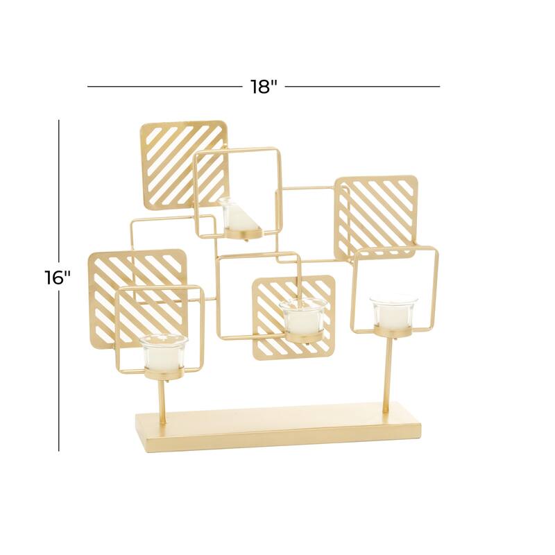 Metal Candelabra - Gold - Roche River Decor