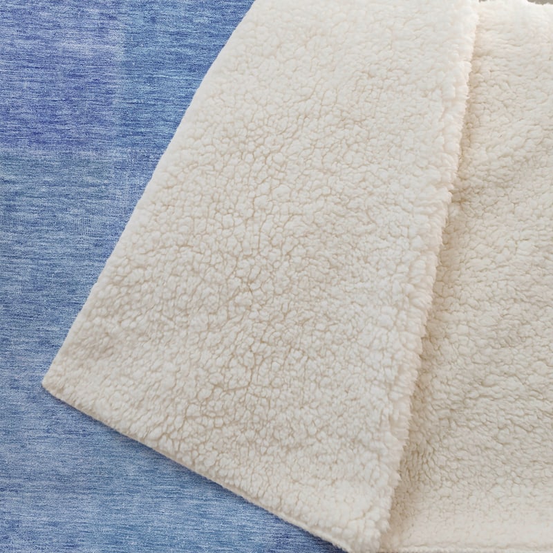 Premium Machine Washable Vintage Patchwork Sherpa Throw Blanket