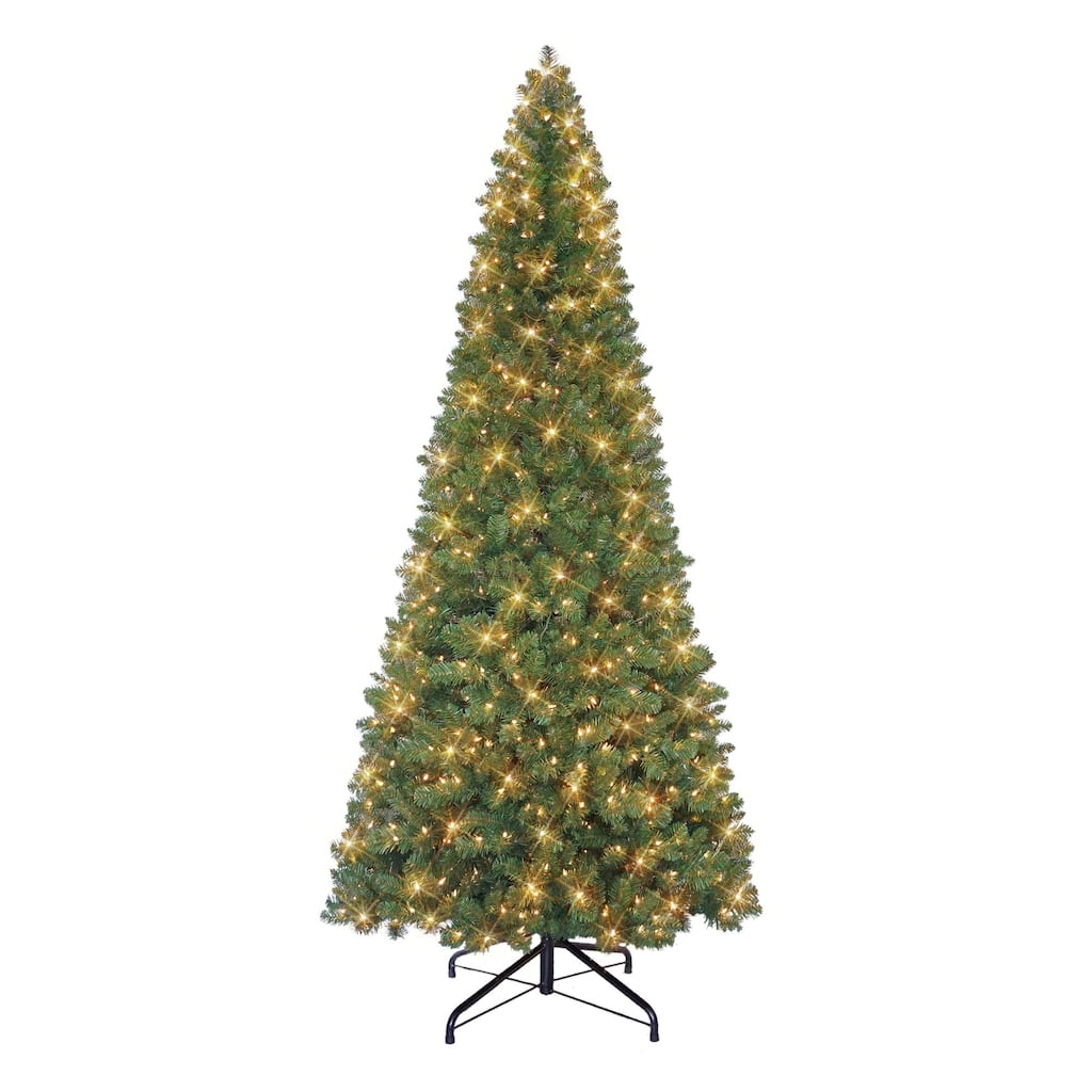 Pre-Lit Medium Virginia Pine Artificial Christmas Tree - 9’ - Clear Lights - 9 Foot