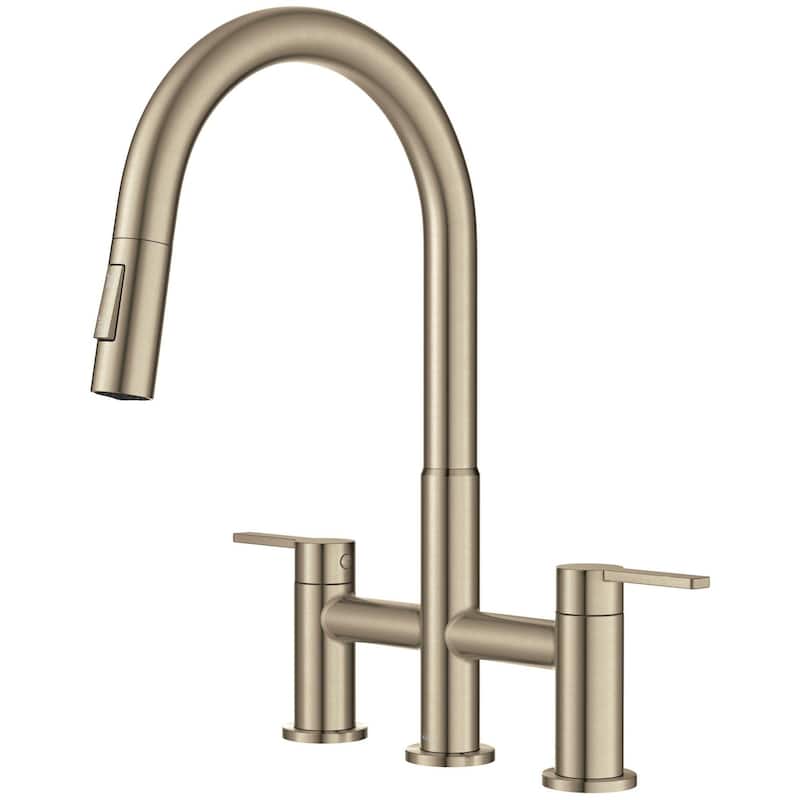 Kraus KPF-3122 Oletto 1.8 GPM Bridge Pull Down Kitchen Faucet