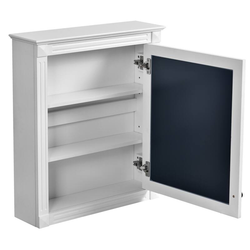 24'' x 27'' Wall Mounted Bathroom Medicine Cabinet with Mirror and Adjustable Shelf