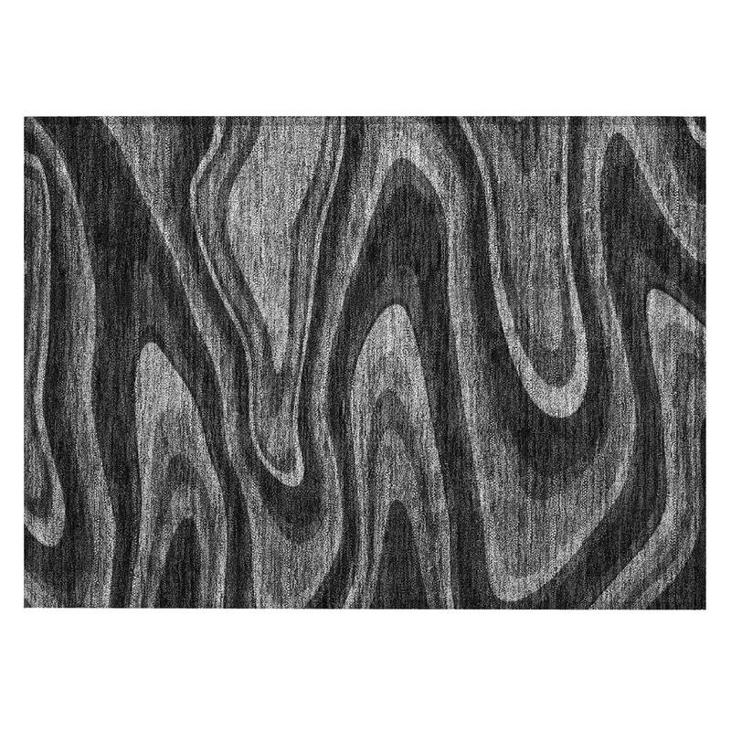 Machine Washable Indoor/ Outdoor Abstract Busey Chantille Rug