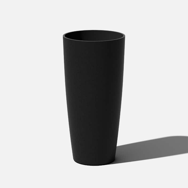 Veradek Pure Series Selena 28" Planter - 28 inch - Black