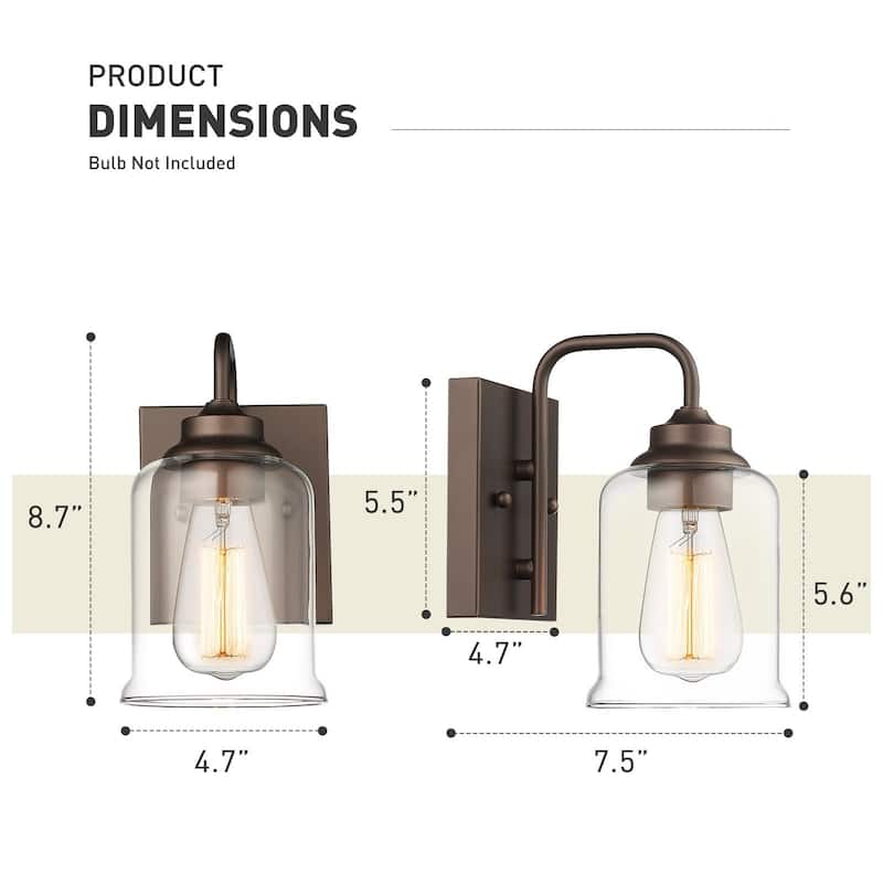 1-Light Wall Sconces Bathroom Vanity Light
