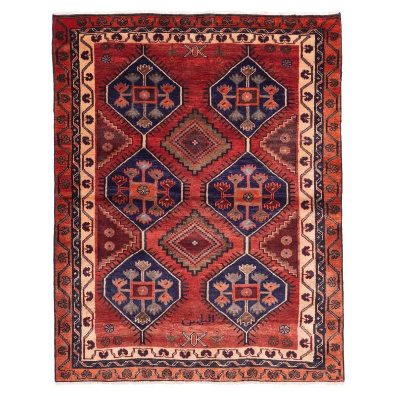 ECARPETGALLERY Hand-knotted Konya Anatolian Red Wool Rug - 4'10 x 6'0