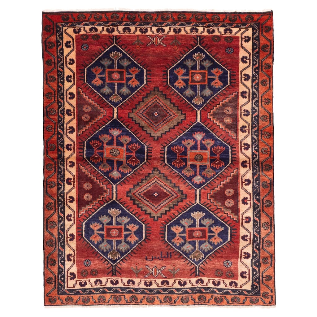 ECARPETGALLERY Hand-knotted Konya Anatolian Red Wool Rug - 4'10 x 6'0
