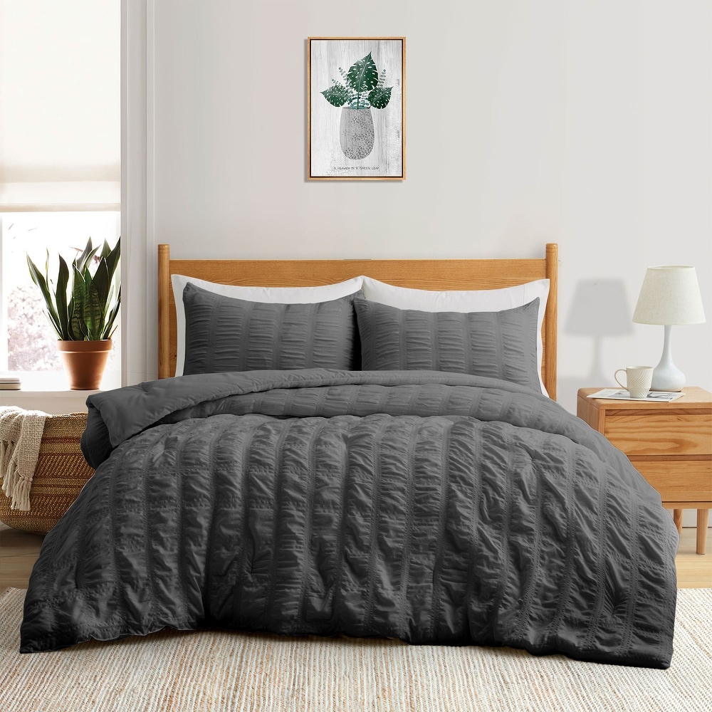 Peace Nest Ultimate Soft Waffle Reversible Blanket All-season Dual-side  Comfort Twin - Dark Gray 
