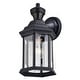 preview thumbnail 10 of 12, Auburn Aluminum 6.25-in. W 1 Light Motion Sensor Dusk to Dawn Outdoor Wall Lantern Clear Glass