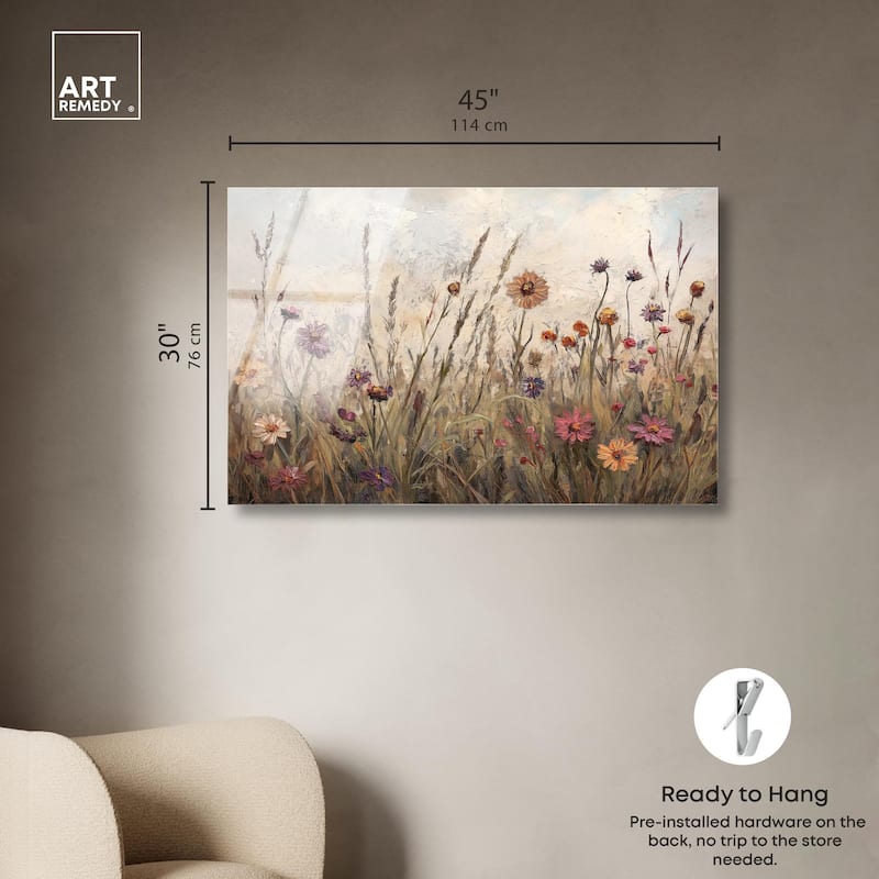 Vintage Blooms II Acrylic by Art Remedy, Ready to Hang