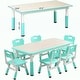 preview thumbnail 11 of 9, Height Adjustable Kids Table and 6 Chair Set for Ages 2-10